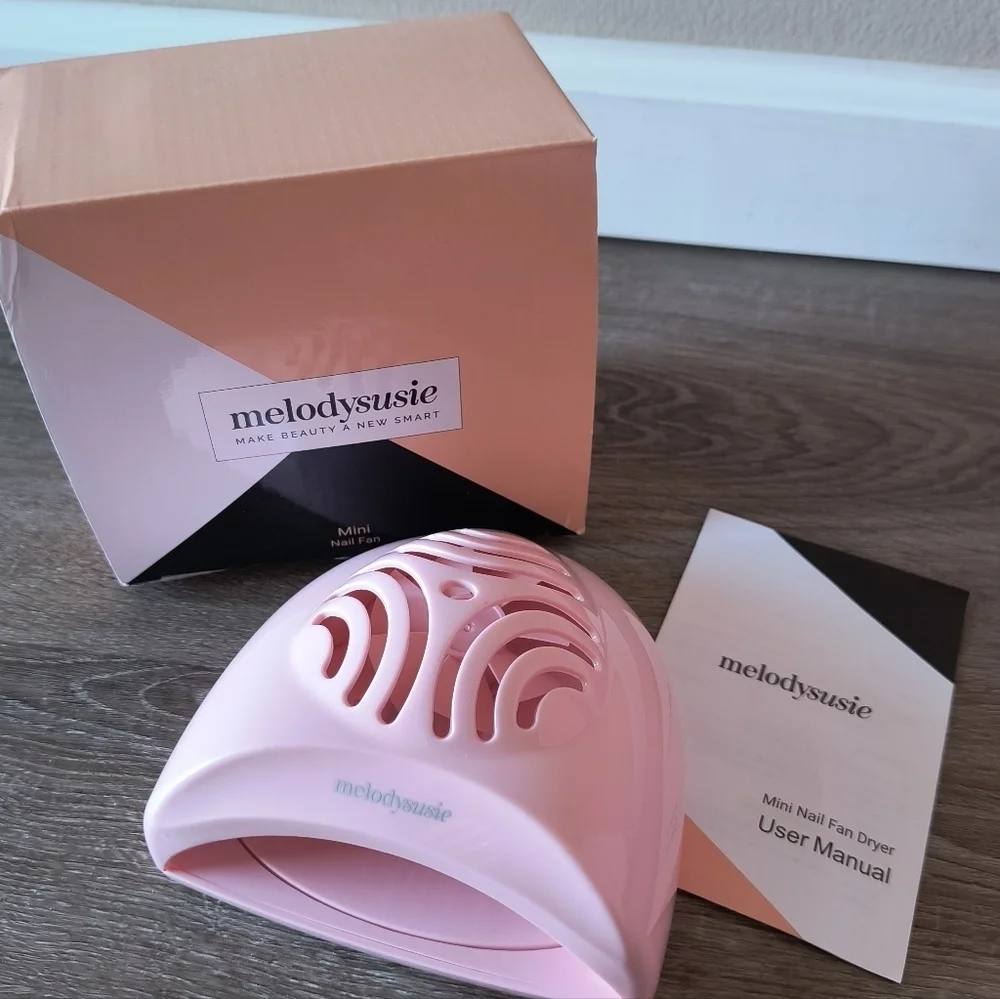 Pink Kids Nail Dryer New In Box Portable Battery Powered Mini Fan Quick Dry